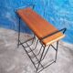 Table bout de canapé porte revues design scandinave vintage