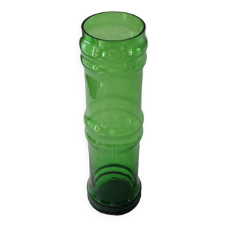 bamboo glass vase - vintage