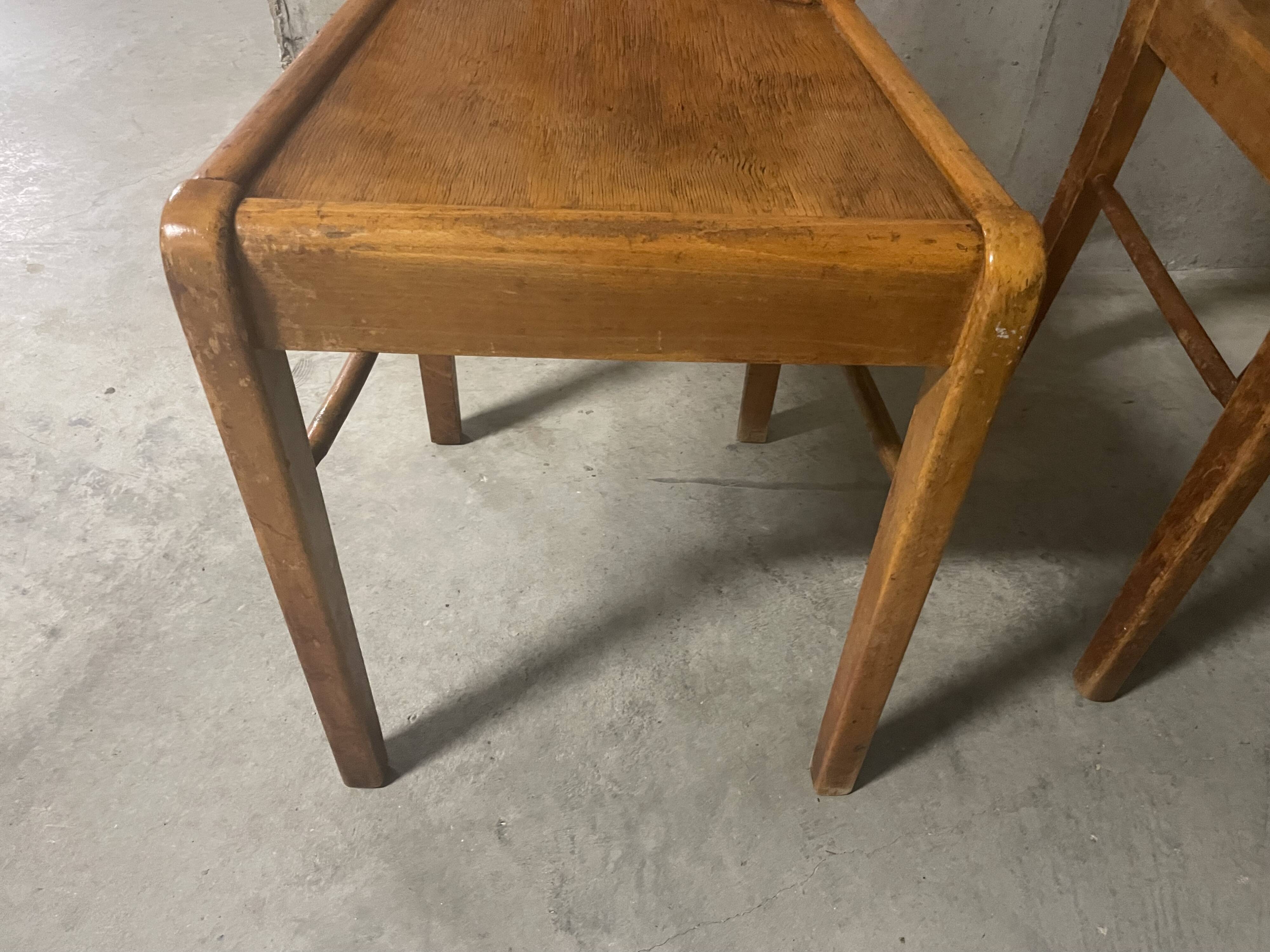 Pair of 1960s bistro chairs