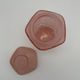 Pink vintage cotton pot in cracked glass paste Marcel Franck