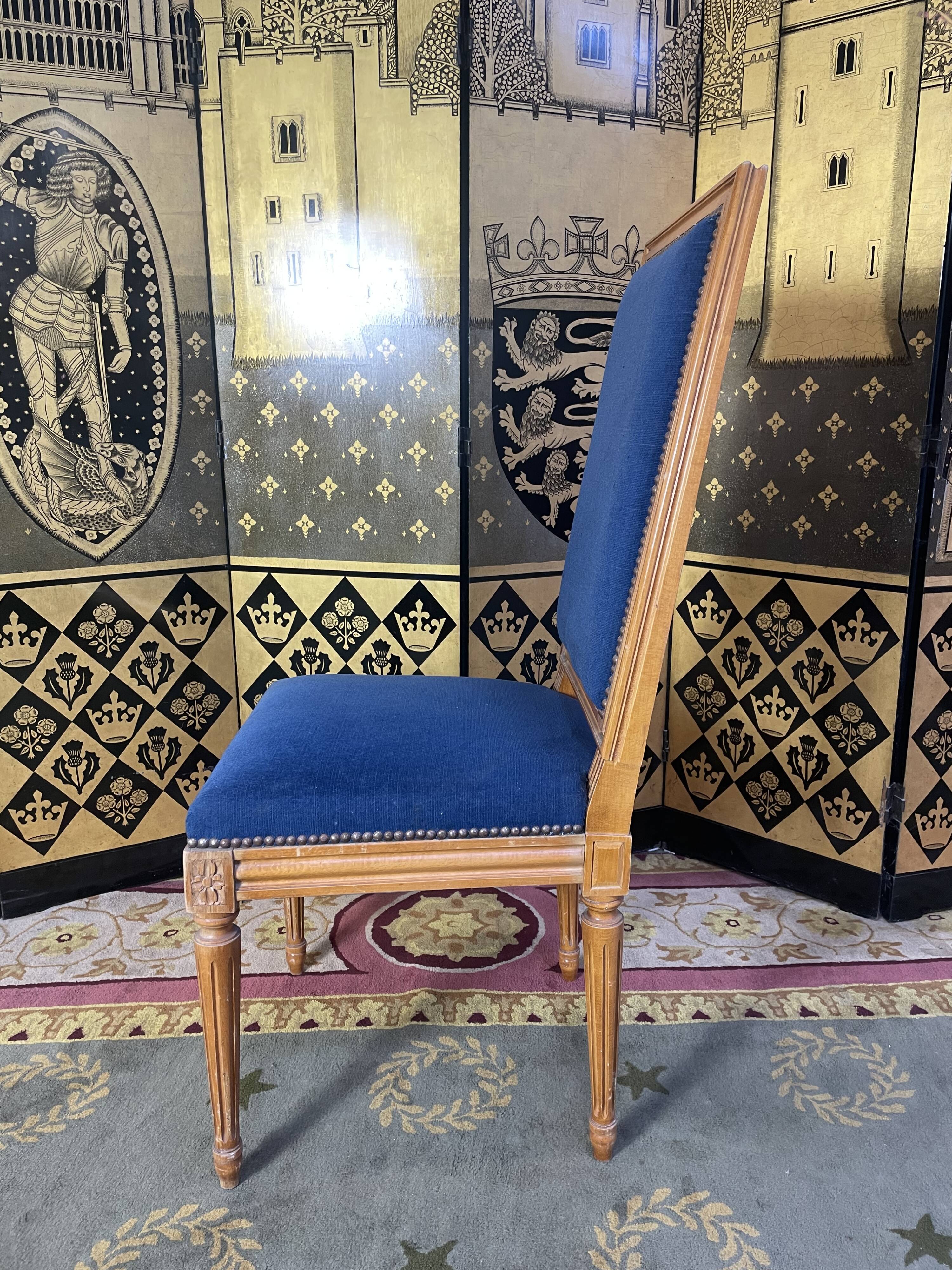 Suite of 7 Louis XVI style chairs