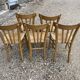 5 chaises bistrot paillées