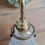 Vintage glass globe wall lamp