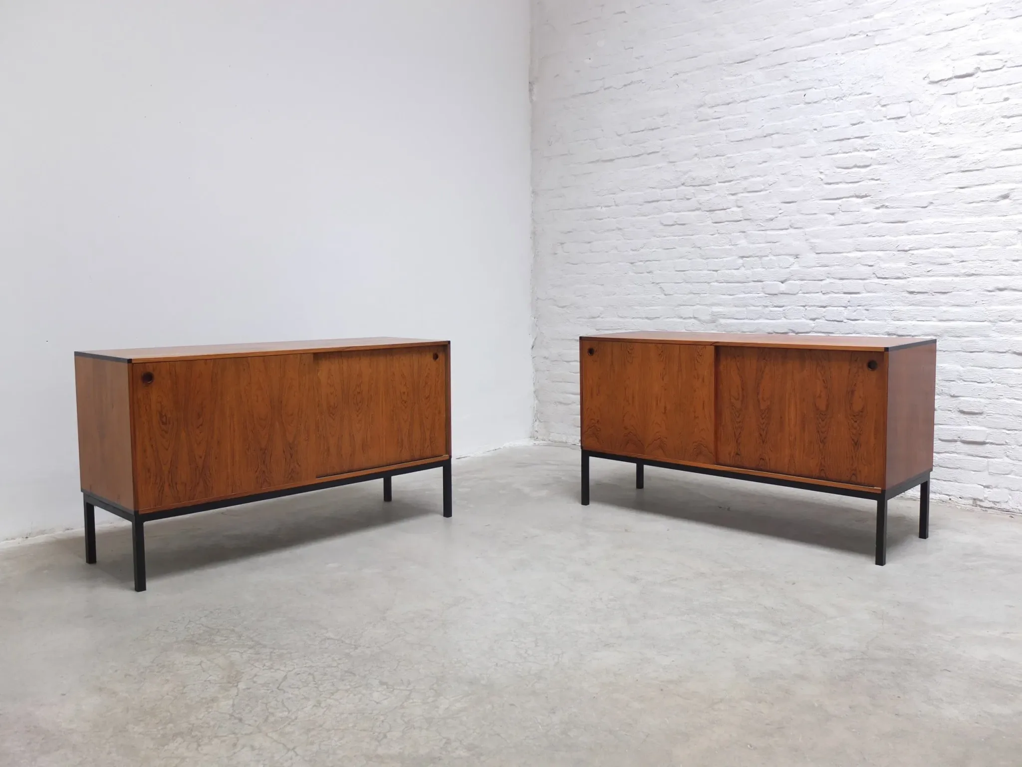 Pair of sideboards by Hans Hove & Palle Petersen for Christian Linneberg, 1960s