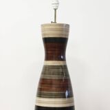 pied de lampe diabolo en céramique des Faïenceries de Charolles pour Roche Bobois