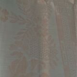 Linge de table nappe et six serviettes coton damassé rose pâle