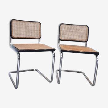 Paire de chaises Cesca par Marcel Breuer