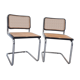 Paire de chaises Cesca par Marcel Breuer