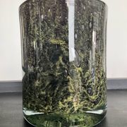 Vintage glass paste pot cover