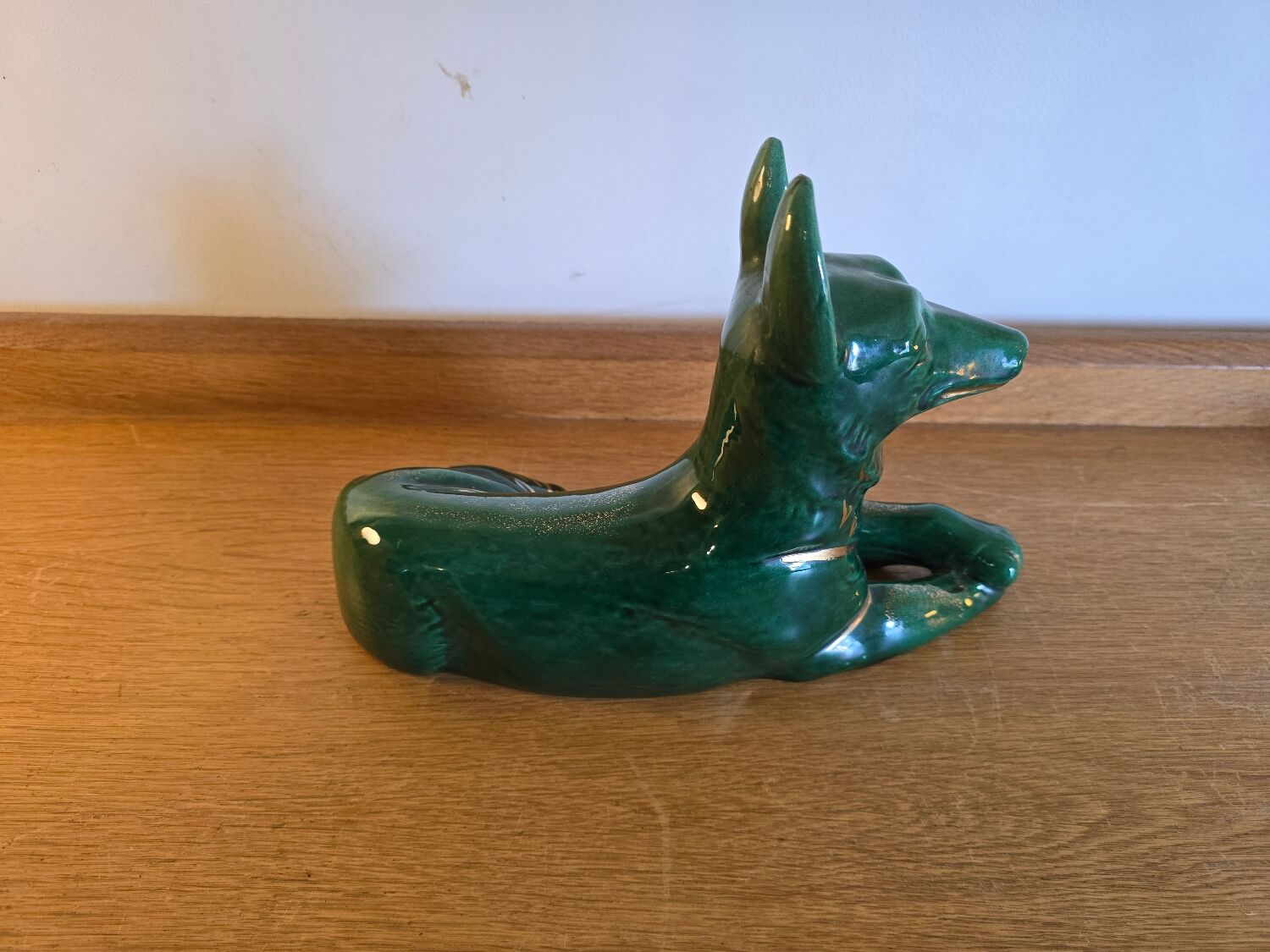 Ceramic dog figurine 1970