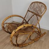 Rocking-chair rattan 60'