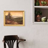 Small romantic landscape French painting from the 1920s