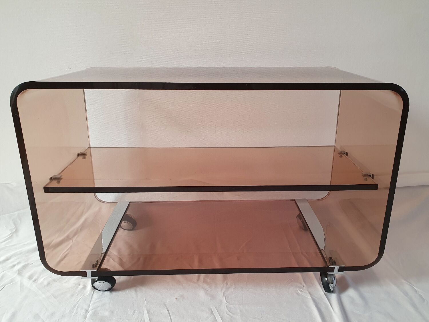 Smoked plexi furniture Michel Dumas