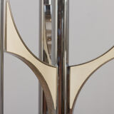 Italian chrome chandelier from Sciolari pendant lamp, 1970
