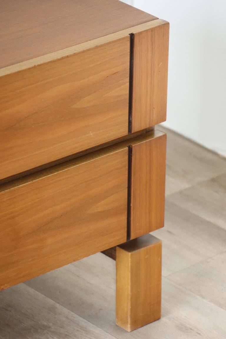Pair of vintage wooden bedside tables, 1970s