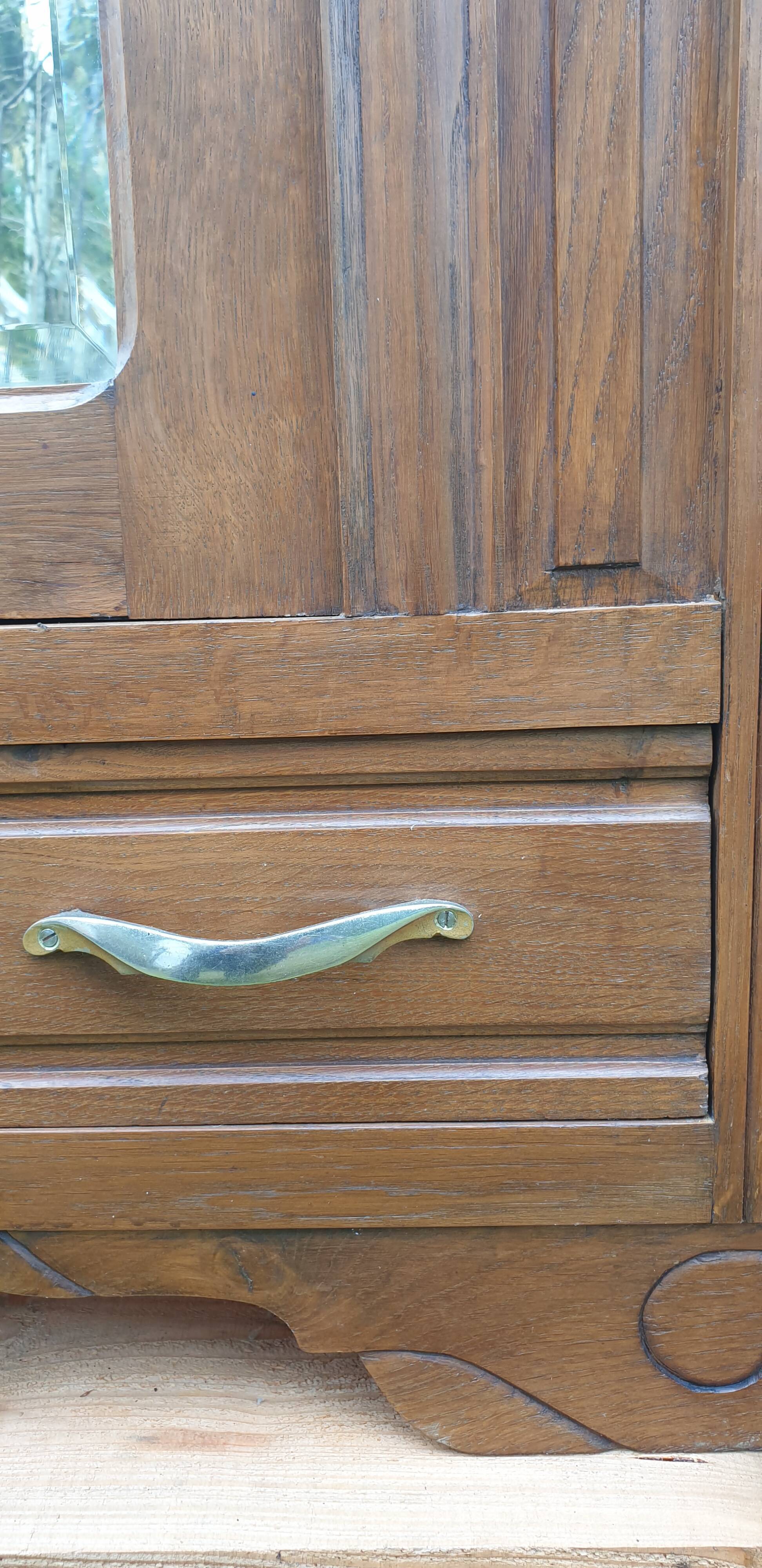 Oak cabinet wardrobe