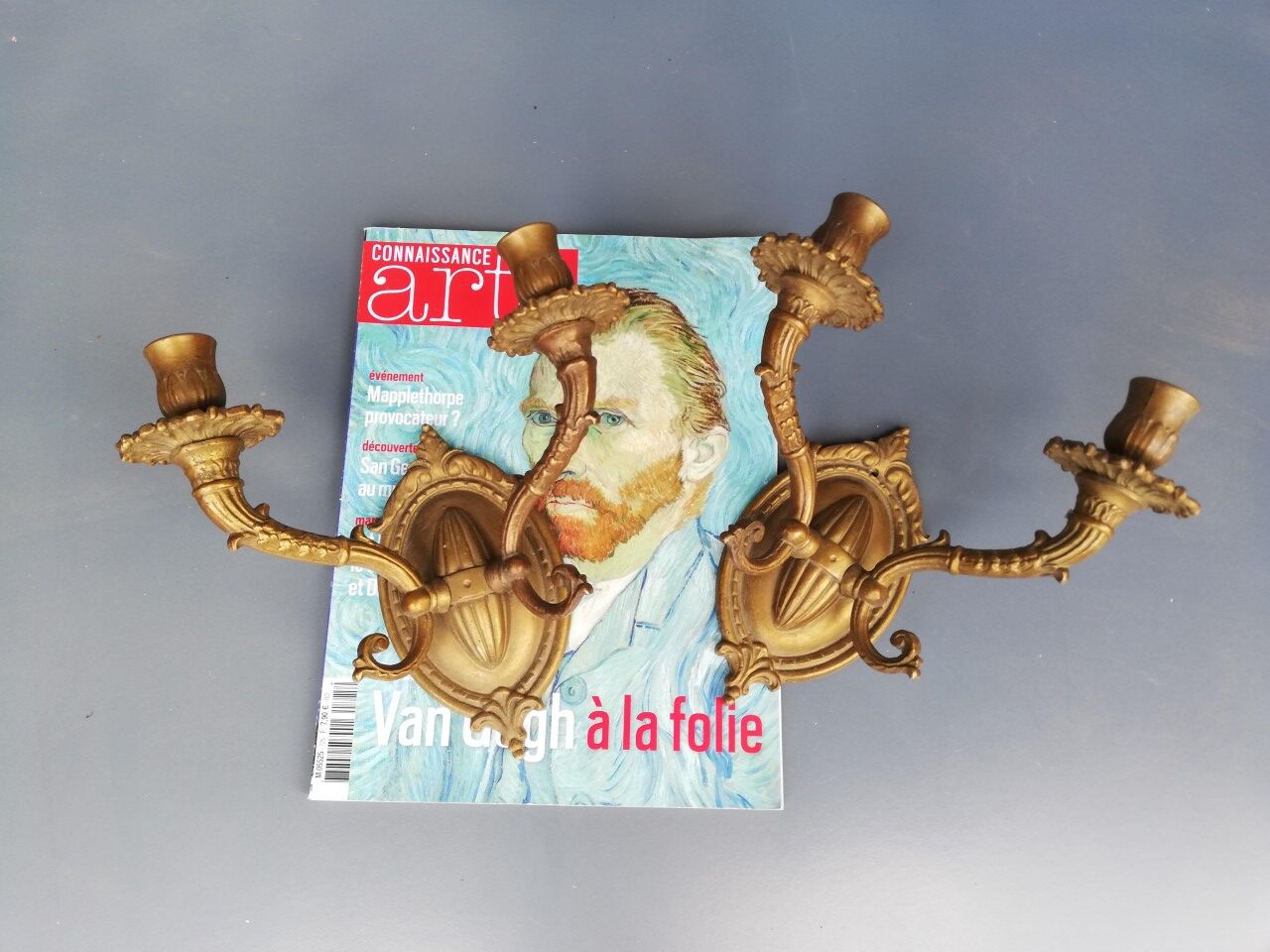 Pair of neoclassical bronze sconces