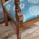 Empire style mahogany dolphin desk chair circa 1880