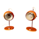 Pair of eye ball lamps, space age, 70s
