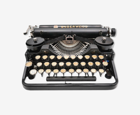 Machine à écrire Underwood portable 3 bank noire révisée ruban neuf 1923