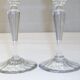 Old wine glass Daum Nancy crystal ribbed tableware