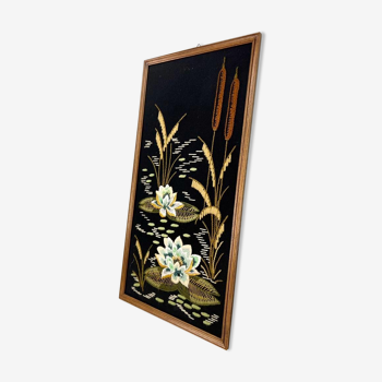 Vintage wall decoration 'nature' framed