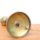 Black metal and brass lamp, 50s