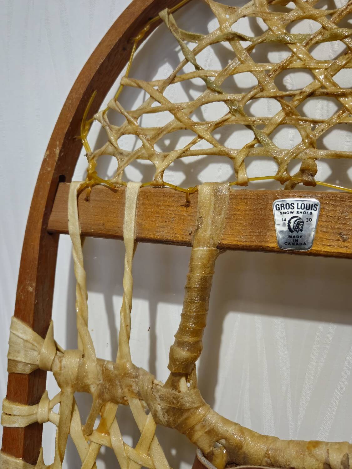 Raquettes de neige et bâtons Canada vintage
