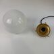 Pair of vintage opaline pendants 13 cm