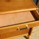 Furniture with 1 door and 1 drawer in light oak.