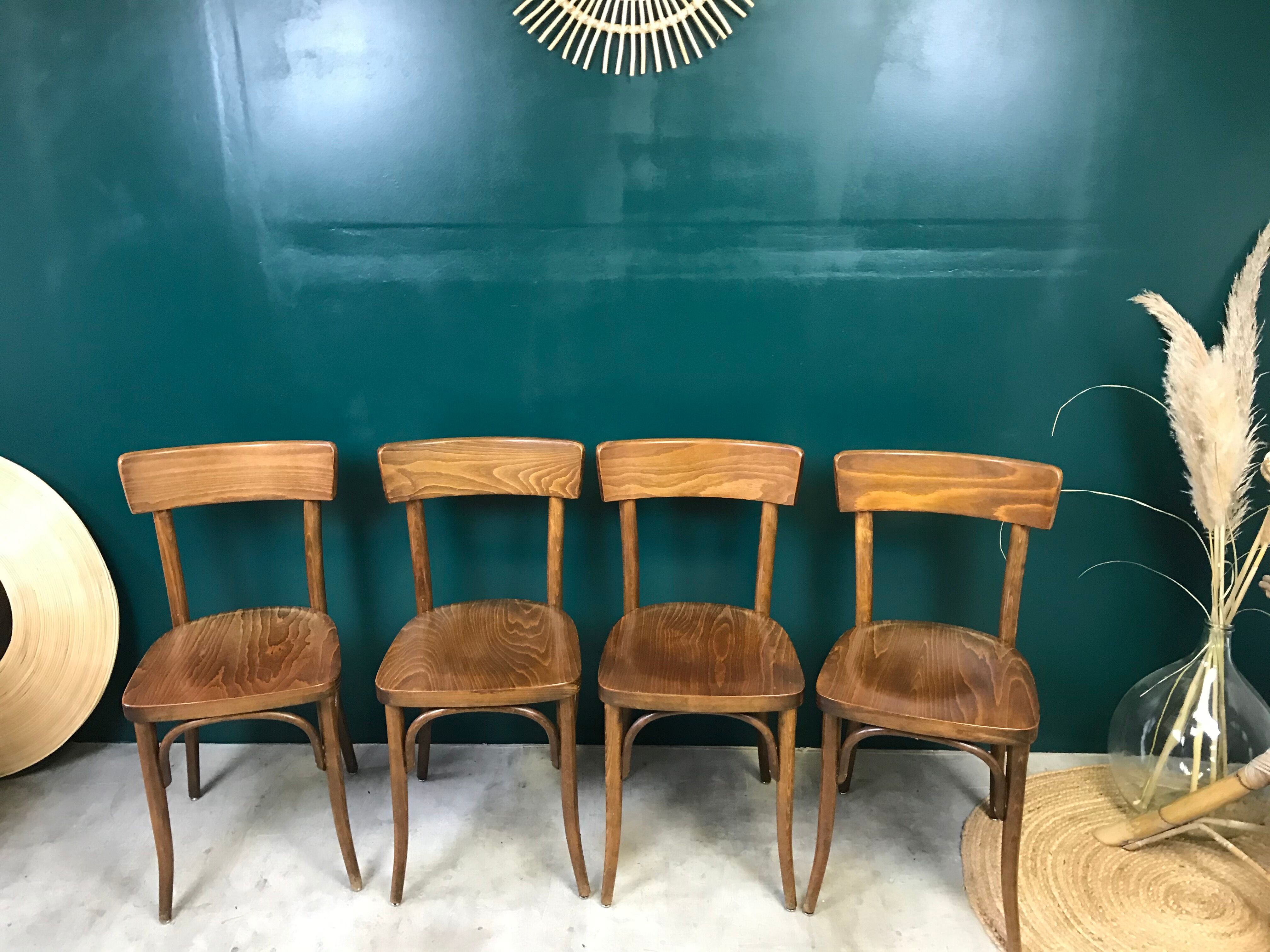 Series of 4 Thonet chairs