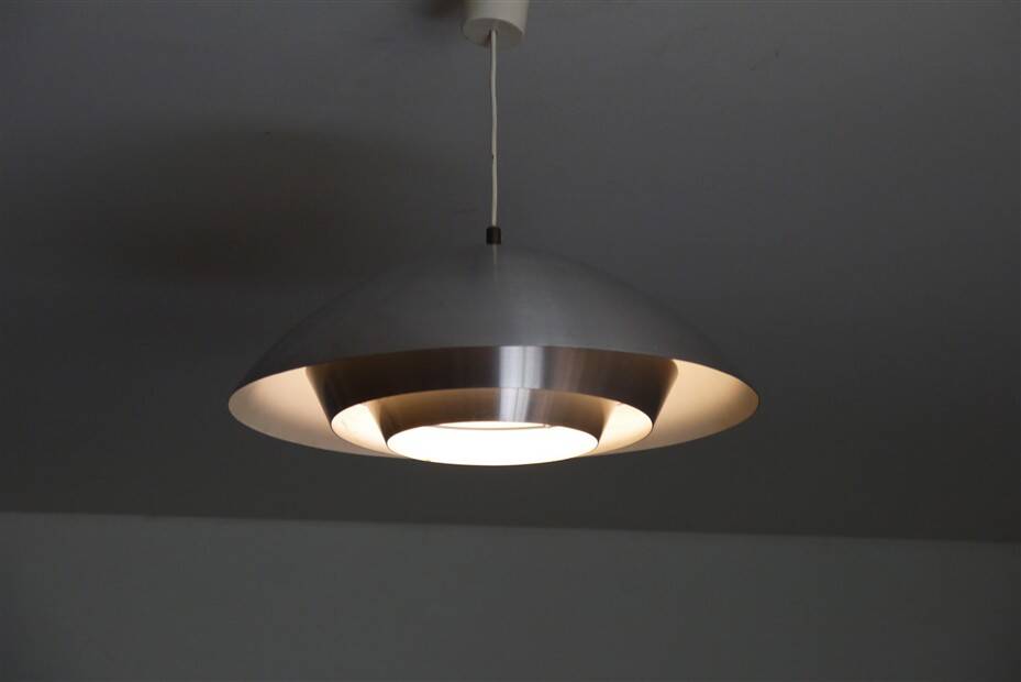 1970s Scandinavian metal pendant light