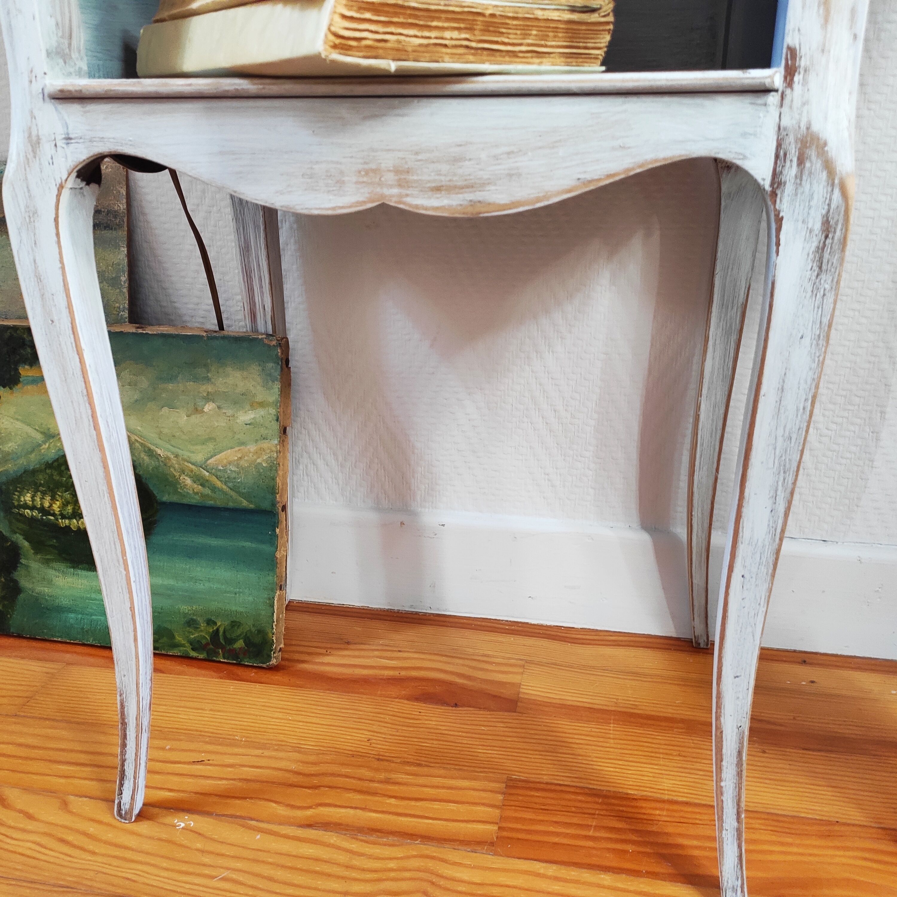 Pair of patinated bedside tables