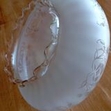 Frosted and smoked glass globe