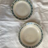 Assiette creuse + assiette à dessert