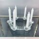 1970s Swedish Pukeberg Glass Candle Holder