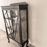 Showcase with a cabinet of curiosities effect