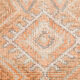 Pale orange herki runner rug 74x392cm