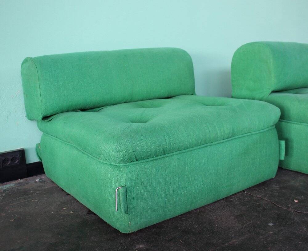 Modular sofa, Italy, 1980s, set of 2