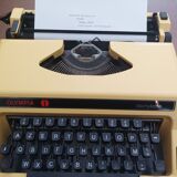 Olympia Straw Yellow Typewriter