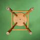 Vintage solid wood stool – 4 legs – Scandinavian style