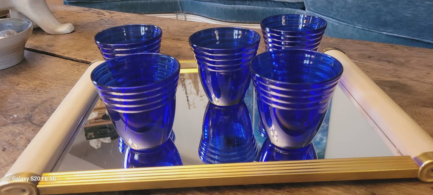 5 Egyptian water glasses