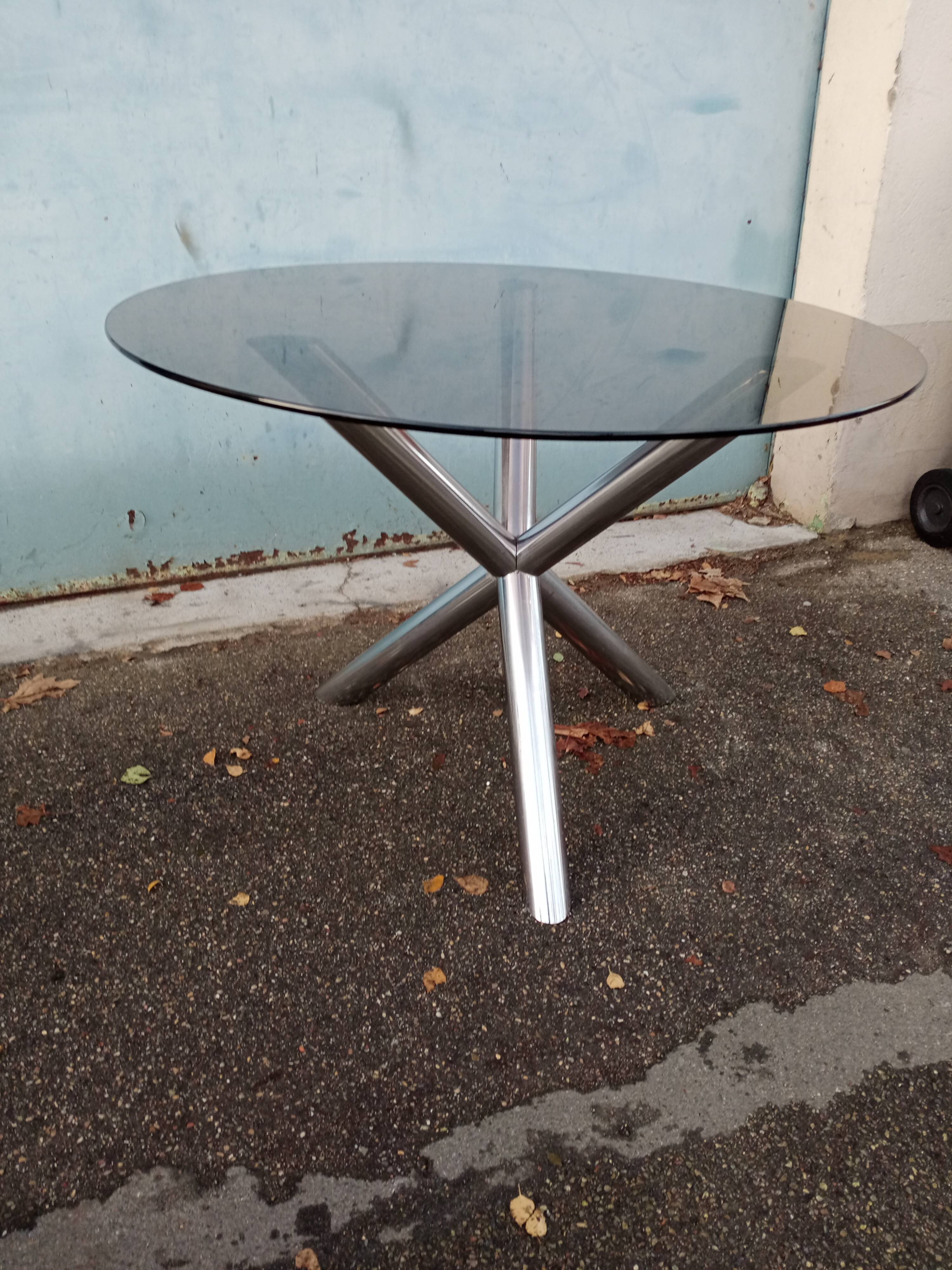 Vintage table 70 ,chrome