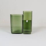 Mid-Century Collection of Seven "Ice" Vases by Gullaskruf, Sweden, 1960s