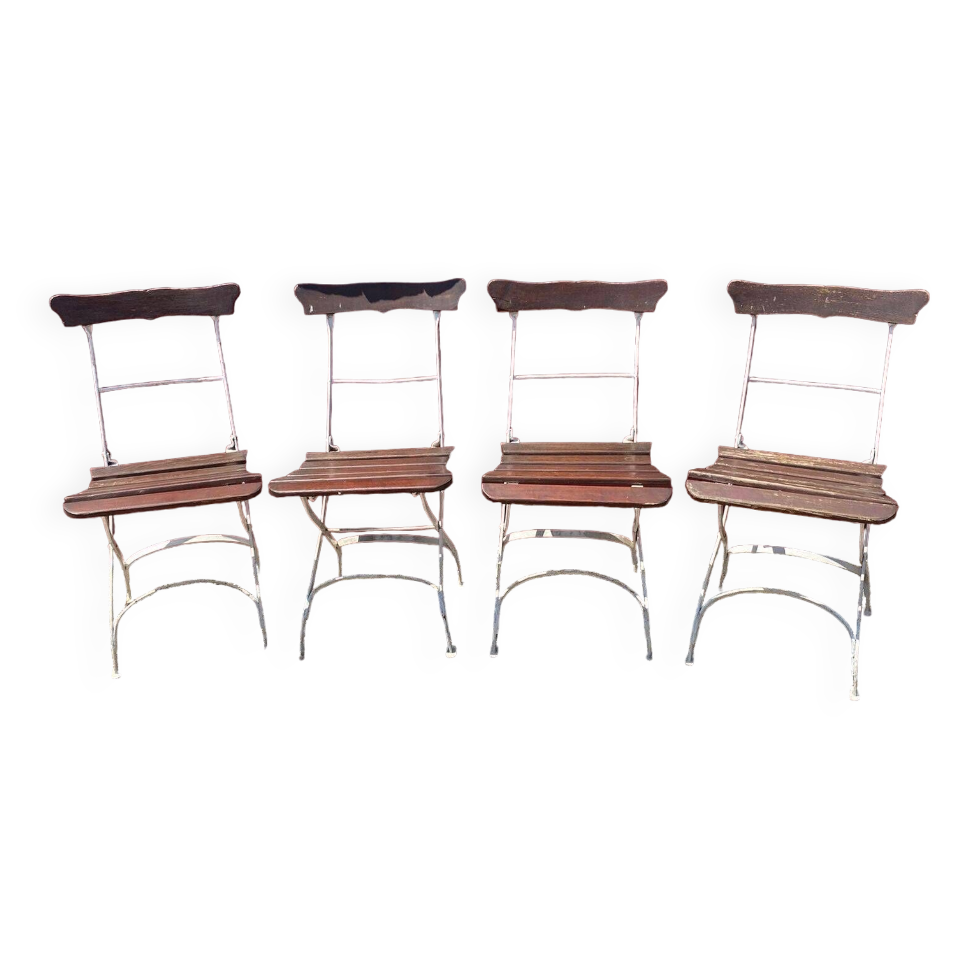 Lot de 4 chaises de jardin / bistrot