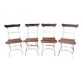 Lot de 4 chaises de jardin / bistrot