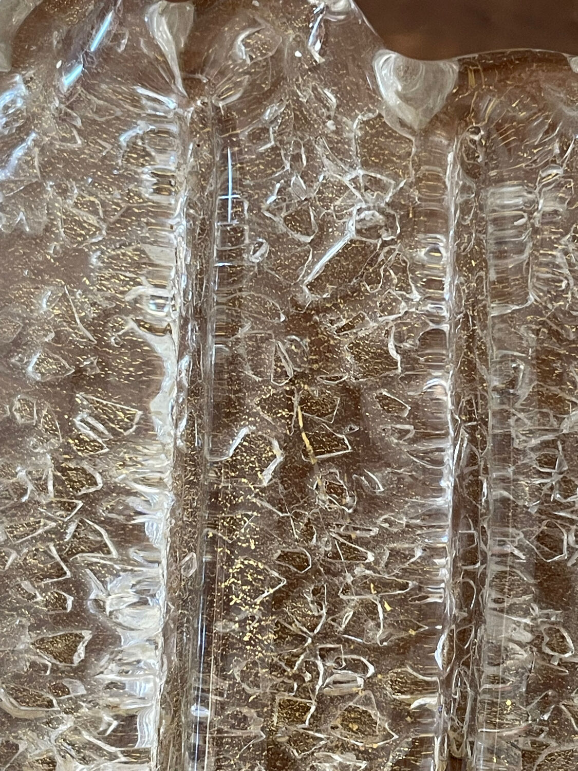 Vintage shell Murano wall lamp