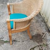 Wicker armchair