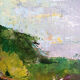 Modern painting - abstract Mediterranean landscape