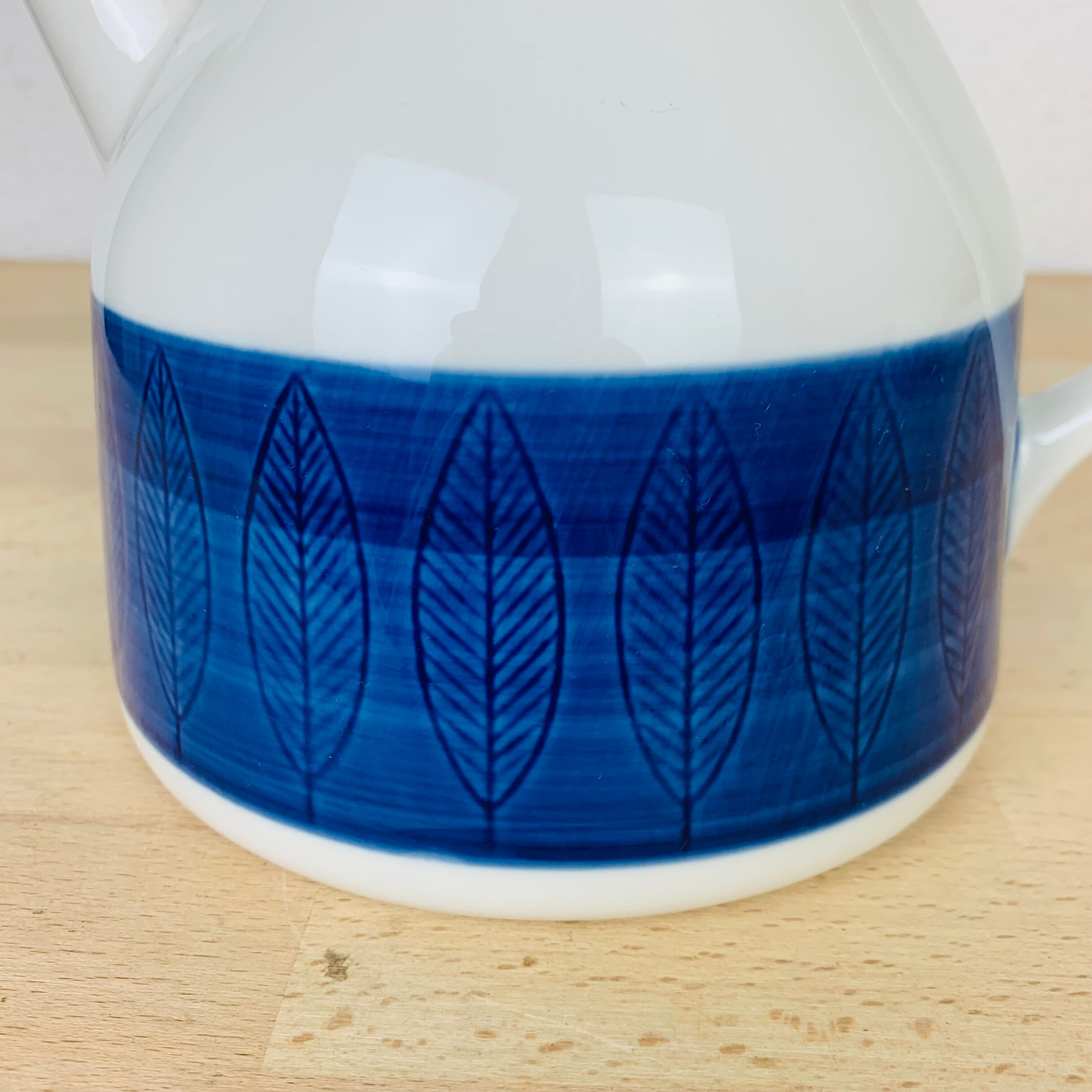 Service à thé théière 6 tasses céramique Koka par Rörstrand Suède, scandinave
